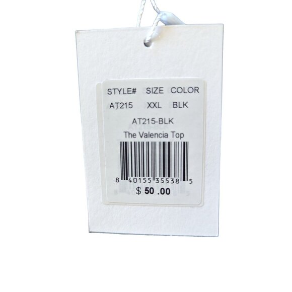 Andie Swim The Valencia Top Black Eco Nylon Size XXL - Picture 7 of 14